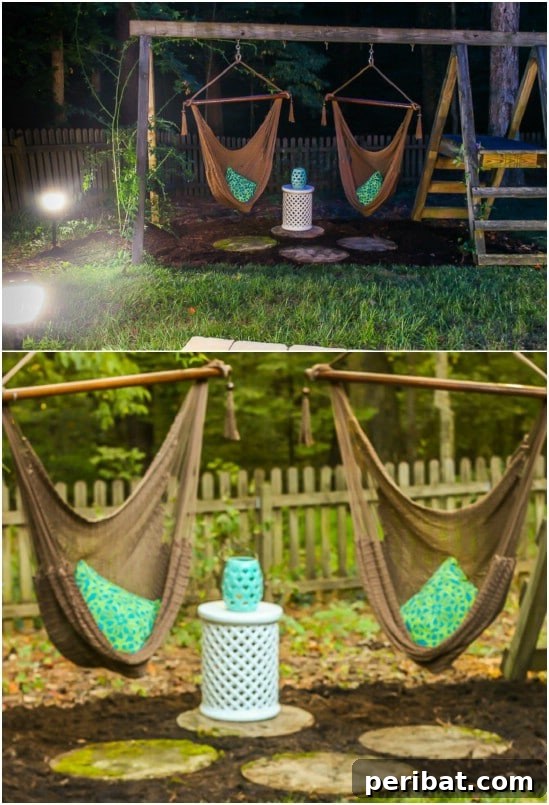 DIY Grown-Up Swing Set for Relaxation