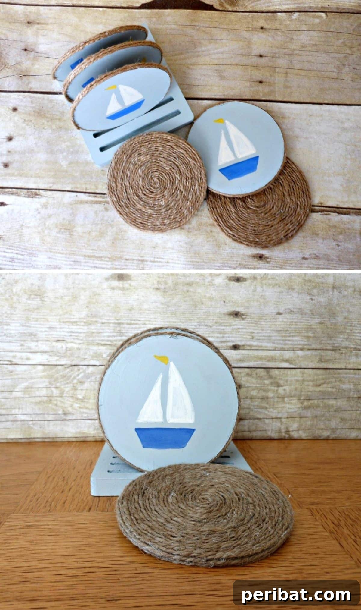 20 Creative DIY Projects for a Stunning Coastal Outdoor Oasis 11 DIY Nautical Coasters