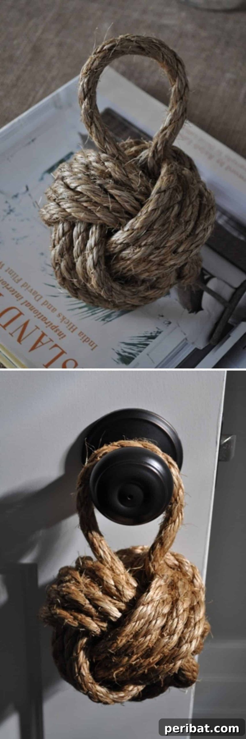 20 Creative DIY Projects for a Stunning Coastal Outdoor Oasis 14 DIY Nautical Rope Door Stop