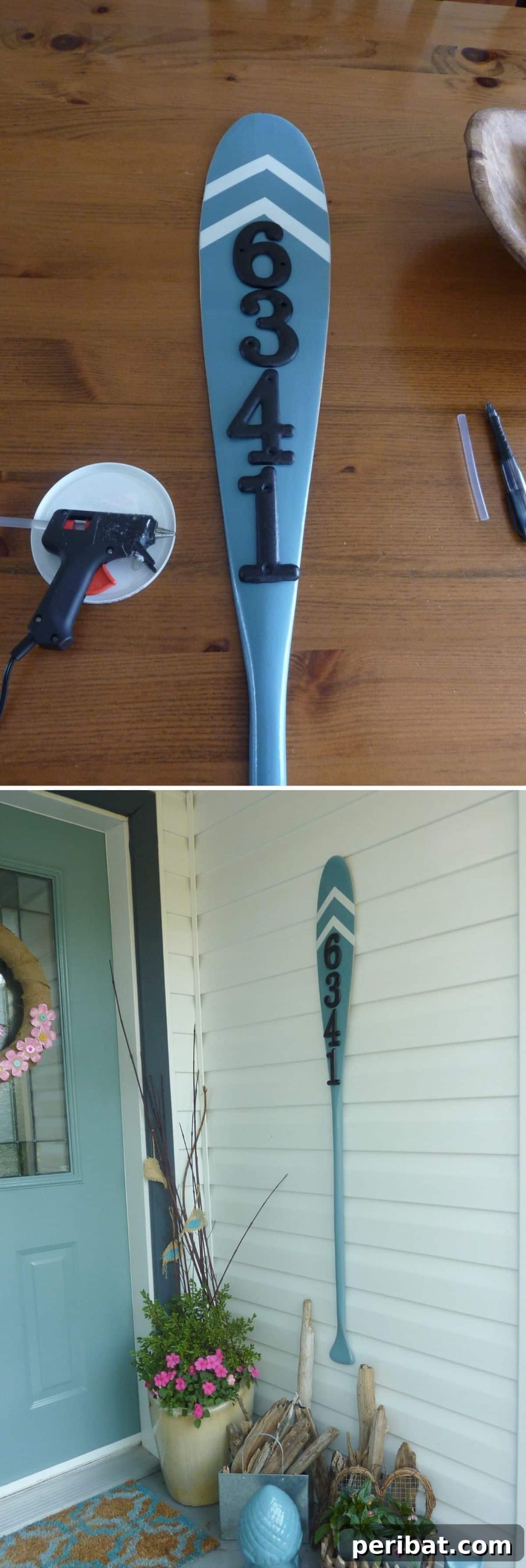 20 Creative DIY Projects for a Stunning Coastal Outdoor Oasis 15 Cute Upcycled Oar House Sign
