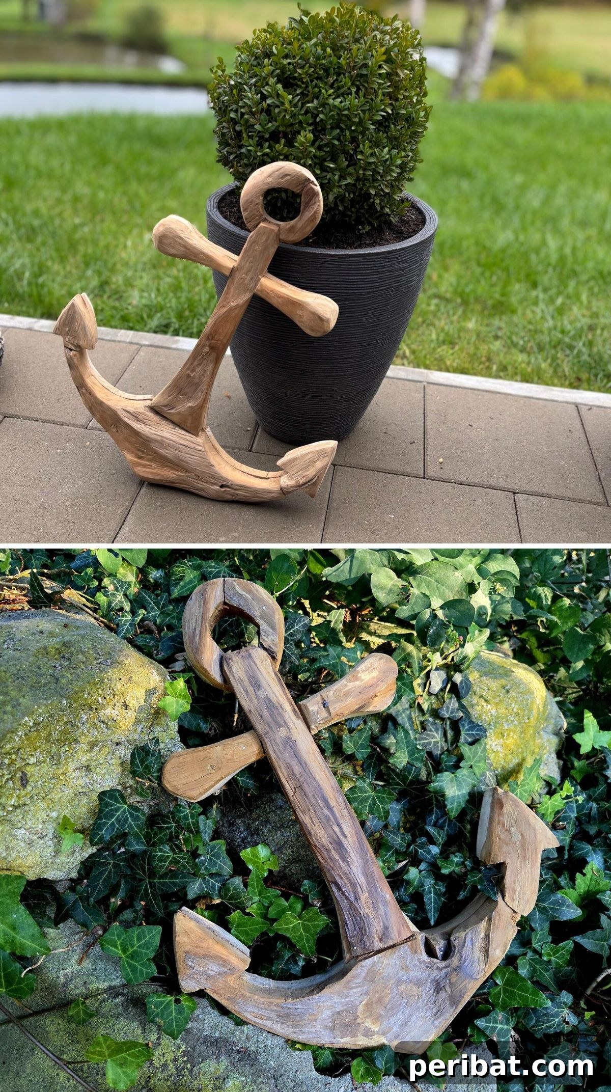 20 Creative DIY Projects for a Stunning Coastal Outdoor Oasis 22 Coastal Wood Anchor Décor