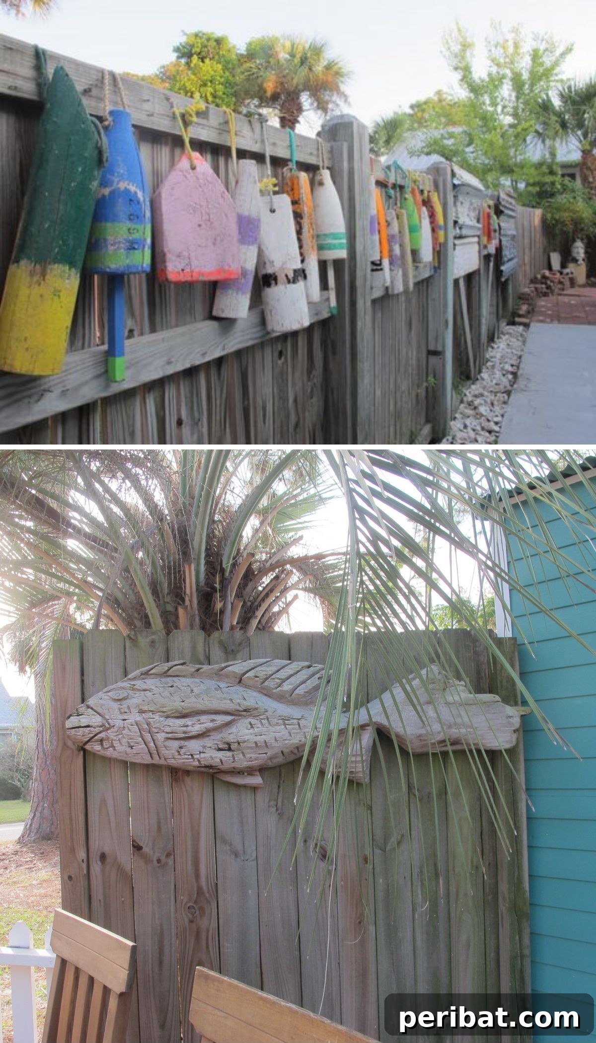 20 Creative DIY Projects for a Stunning Coastal Outdoor Oasis 7 DIY Buoy Fence