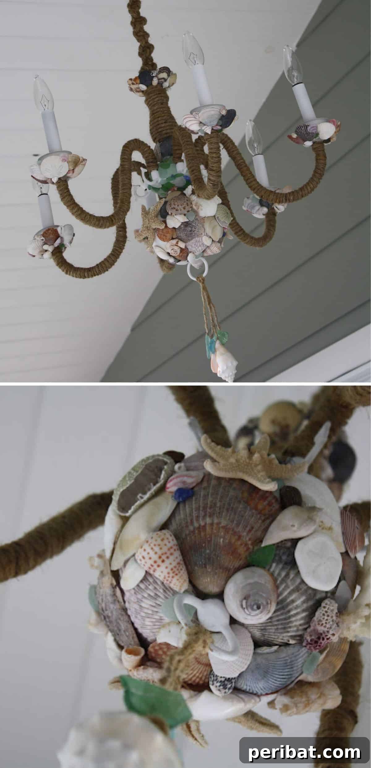 20 Creative DIY Projects for a Stunning Coastal Outdoor Oasis 10 DIY Beach Themed Chandelier