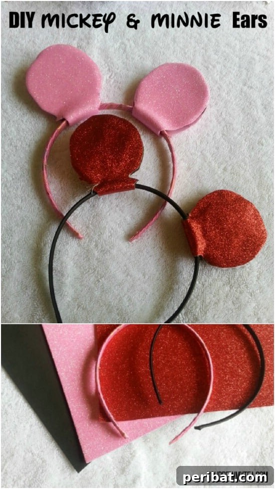 Endless Disney Crafting Fun for Kids 24 DIY Mickey And Minnie Ears for Disney trip