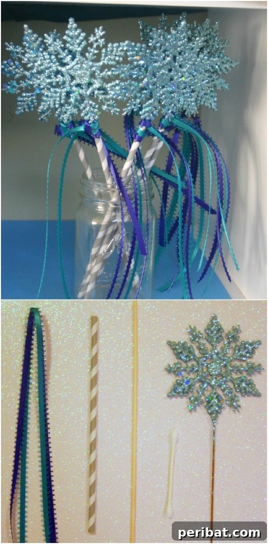 Endless Disney Crafting Fun for Kids 29 DIY Frozen Wand craft