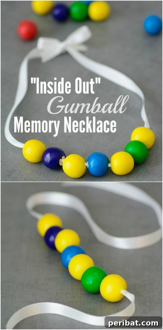 Endless Disney Crafting Fun for Kids 30 Disney’s Inside Out Gumball Necklace