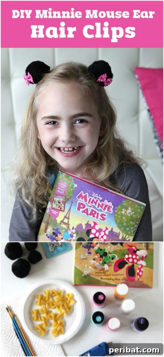 Endless Disney Crafting Fun for Kids 36 Minnie Mouse Bowtie Pasta Hair Clips