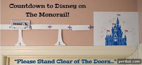 Endless Disney Crafting Fun for Kids 37 DIY Monorail Disney Vacation Countdown Calendar