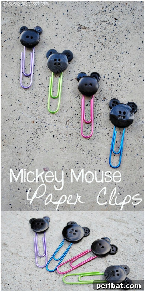 Endless Disney Crafting Fun for Kids 5 DIY Mickey Mouse Button Paper Clips