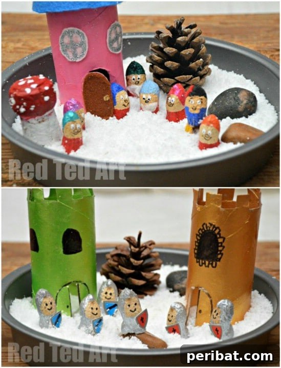 Endless Disney Crafting Fun for Kids 42 Upcycled Peanut Shell Snow White Playset