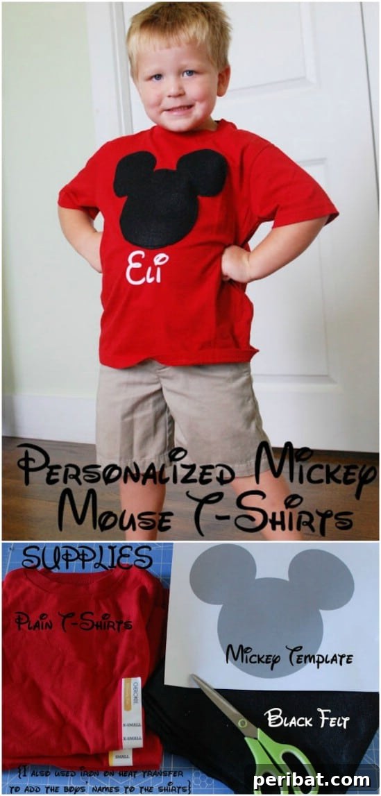 Endless Disney Crafting Fun for Kids 43 DIY Personalized Mickey Mouse T-Shirts for kids
