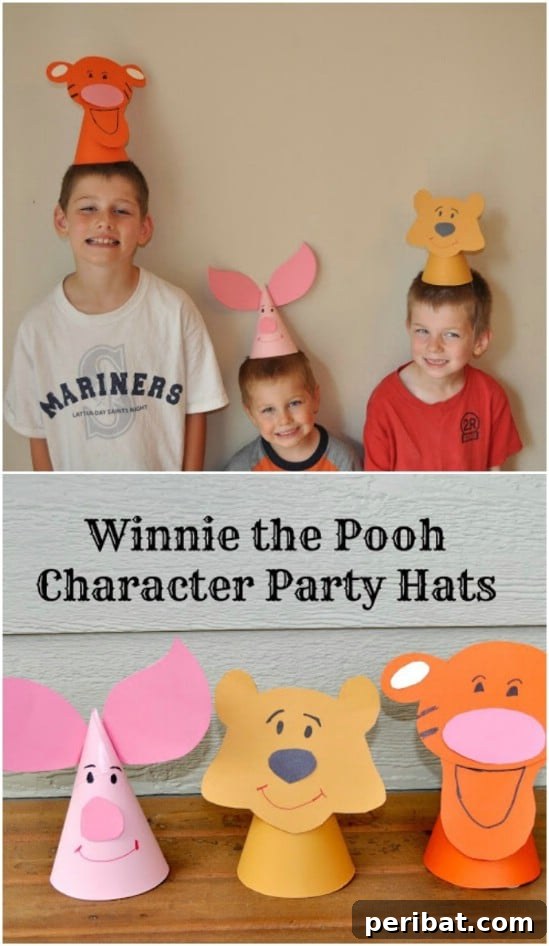 Endless Disney Crafting Fun for Kids 58 Cute And Easy DIY Winnie The Pooh Paper Hats