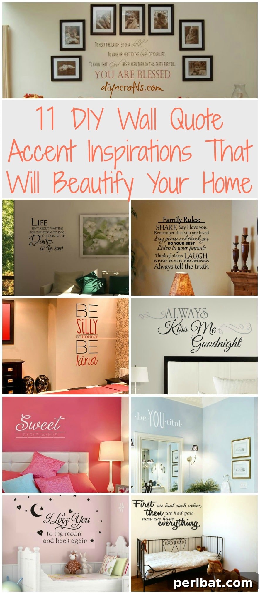 Transform Your Home with Inspiring Wall Quote Decals and Accents