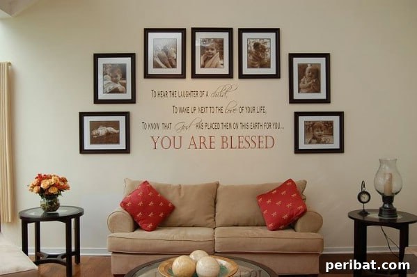 Inspiring 'You Are Blessed' Wall Decal for Living Rooms and Nurseries