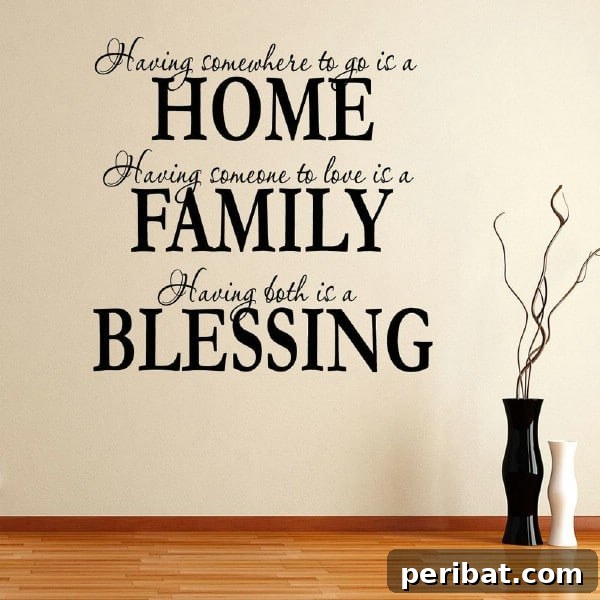 Heartfelt Home and Family Wall Decal Inspiration for Affordable Decor