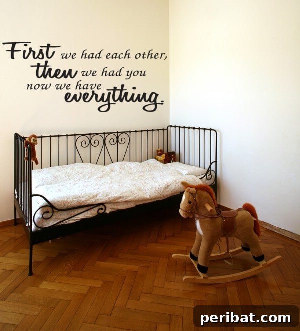 'First We Had Each Other' Decal for Nursery or Bedroom: Celebrating Family Love