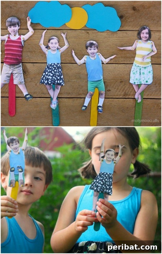 Crafting Summer Memories: Delightful Popsicle Stick Projects for Kids 32 Craft Stick Movable Puppets for puppet shows