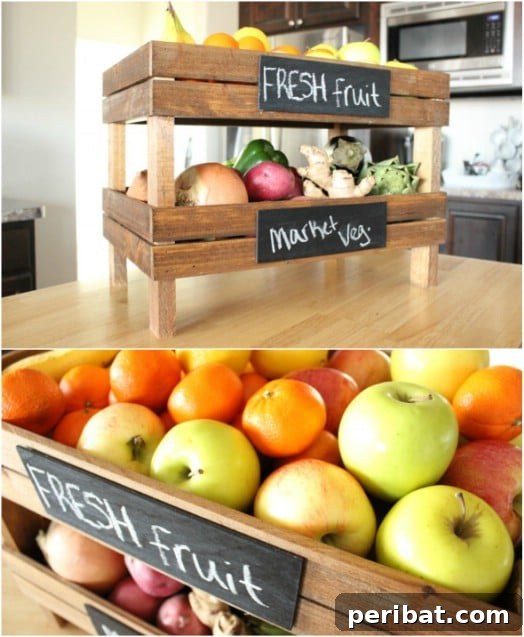 Smart DIY Hacks for Fresher Fruits and Vegetables 18 Stackable Chalkboard DIY Produce Storage bins, offering compact and customizable organization