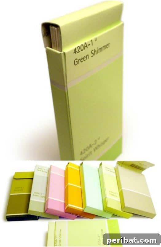 Cheap and Easy DIY Paint Chip Business Card Holder