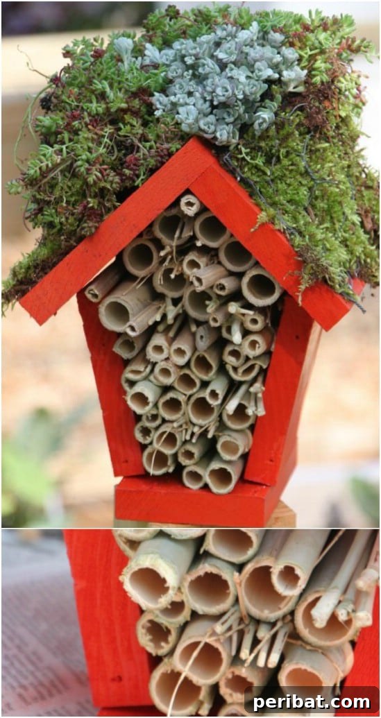 DIY Ladybug Hotel craft for garden