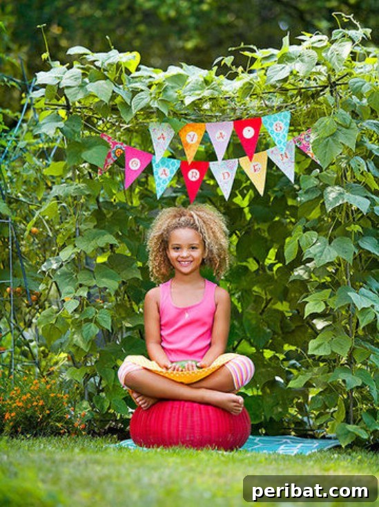 String Bean Kid’s Hideaway garden project