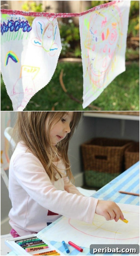 DIY Garden Wish Flags craft idea