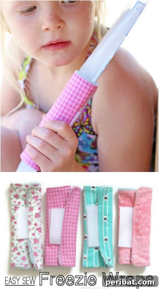 Easy To Sew Popsicle Koozie Freezie Pop Holder