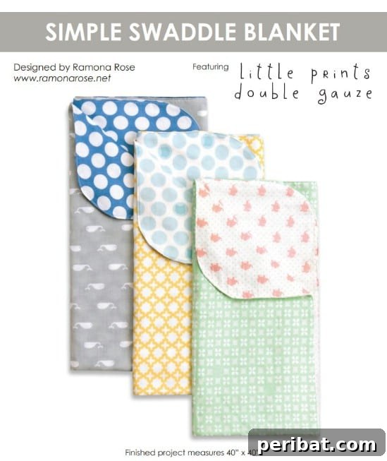 Lightweight DIY Swaddle Blanket for Summer Babies