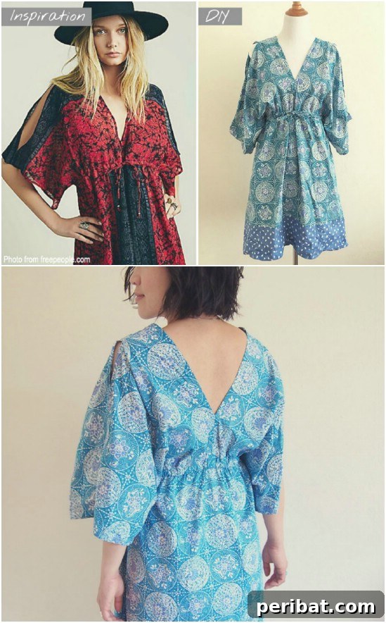 DIY Free People Inspired Boho Dress Sewing Pattern