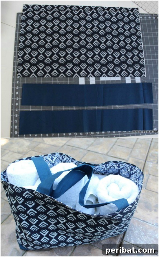 Quick and Easy DIY Summer Tote Bag Sewing Project