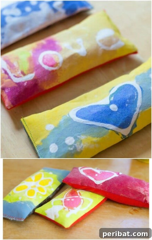 35 Adorable Mother's Day Crafts Kids and Toddlers Can Make 27 DIY Lavender Eye Pillows for relaxation