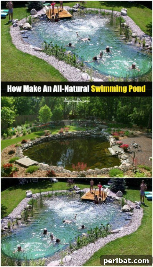 DIY Your Dream Inground Pool: Transform Your Backyard Without Breaking The Bank 5 A stunning all-natural swimming pond, designed to blend seamlessly with nature and operate without chemicals.