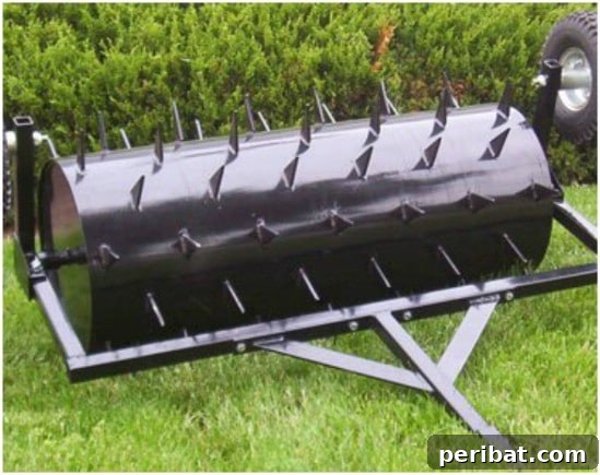 7 Easy DIY Aerators for Your Best Lawn Ever 3 Repurposed Oil Drum Aerator