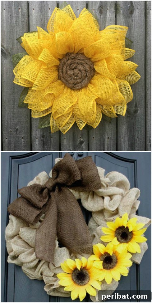 Dollar Store Summer Wreaths: 25 Gorgeous DIY Ideas 18 DIY Ruffled Burlap Wreath