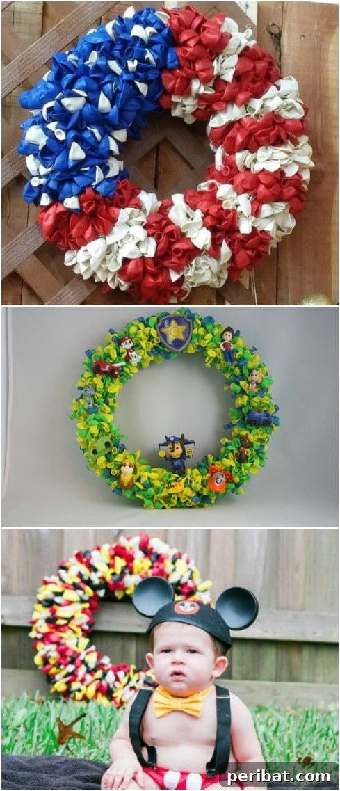 Dollar Store Summer Wreaths: 25 Gorgeous DIY Ideas 26 Cheap And Easy DIY Summer Balloon Wreath