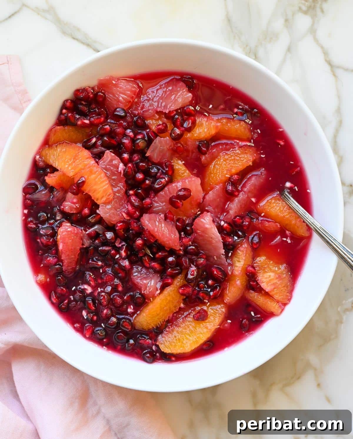Vibrant Winter Fruit Salads: Delicious & Nutritious 3 A vibrant Citrus and Pomegranate Salad, highlighting the freshness of winter fruits.