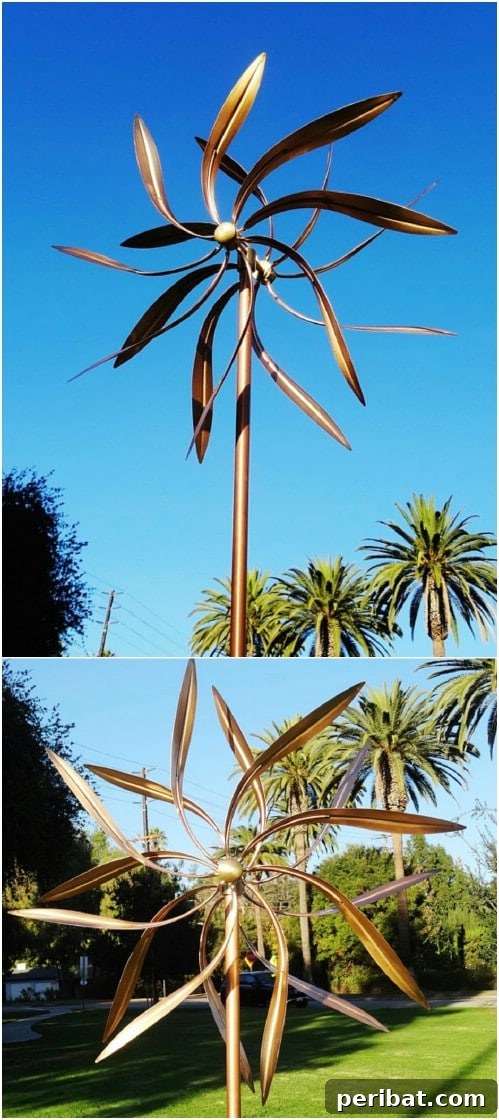 10 Stunning DIY Windmills to Enhance Your Garden's Appeal 3 Artistic Garden Windmill