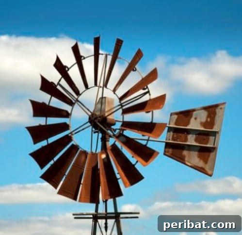 10 Stunning DIY Windmills to Enhance Your Garden's Appeal 5 Four Foot Metal Bladed DIY Windmill