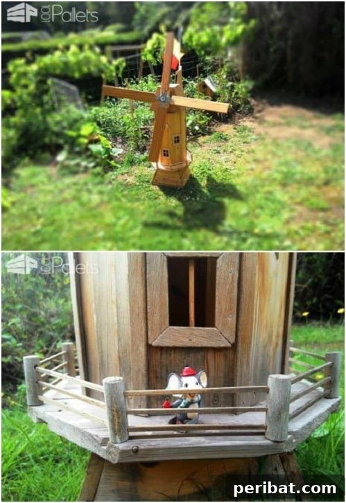 10 Stunning DIY Windmills to Enhance Your Garden's Appeal 6 Gorgeous DIY Upcycled Pallet Windmill