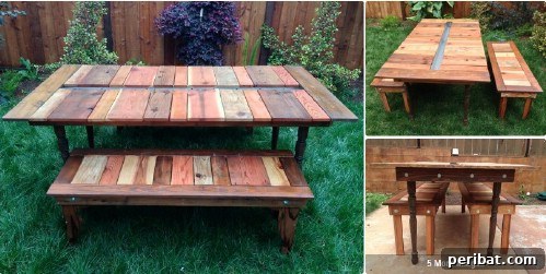 DIY Rustic Picnic Tables: 18 Free Plans for Summer Gatherings 13 Reclaimed Wood Picnic Table