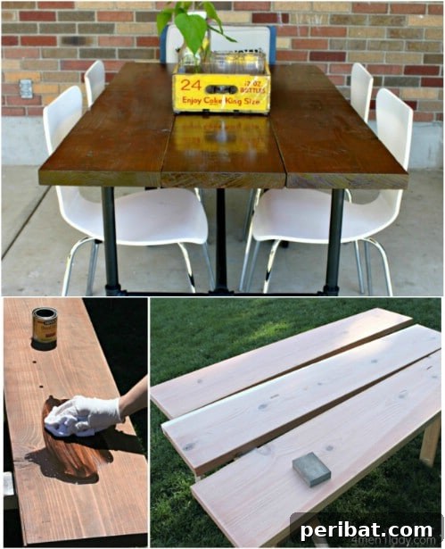 DIY Rustic Picnic Tables: 18 Free Plans for Summer Gatherings 18 DIY Plumbing Pipe Picnic Table