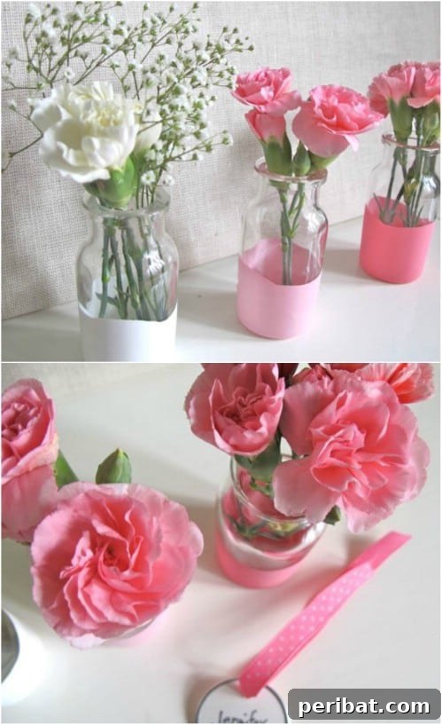 Simple And Cheap Dipped Vases
