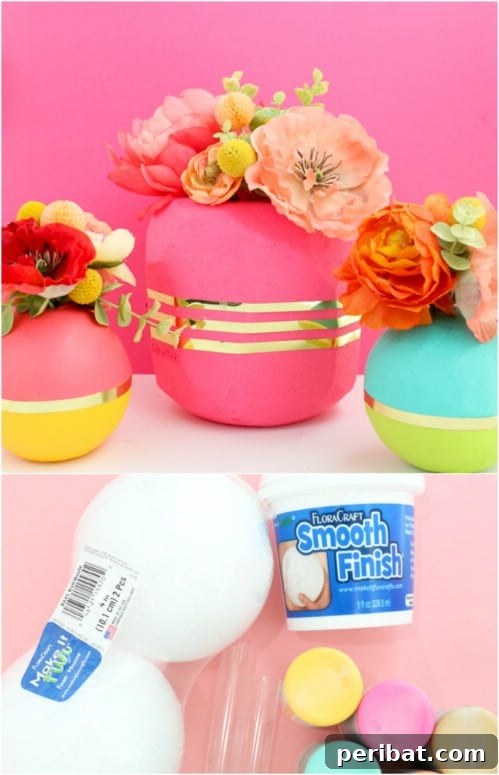 DIY Geometric Vases