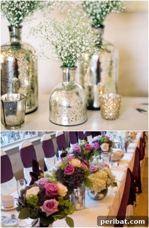 DIY Mercury Glass Vases