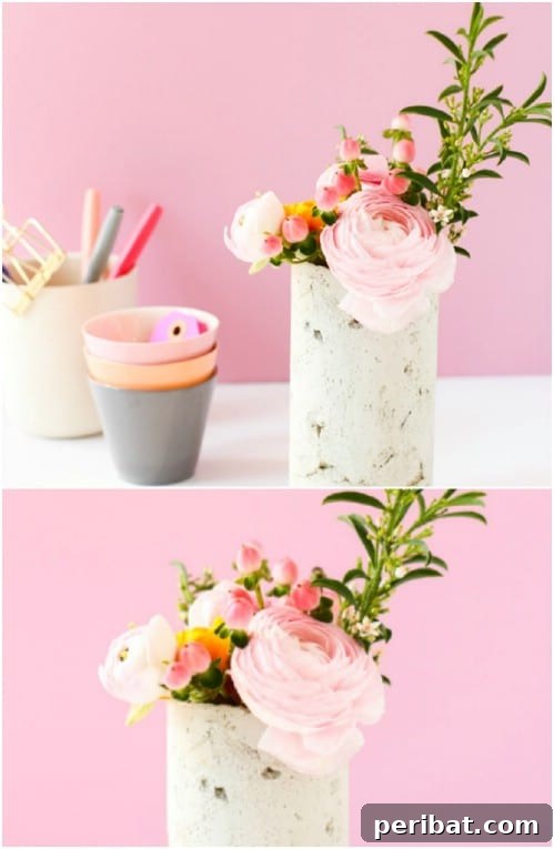 DIY Concrete Vase