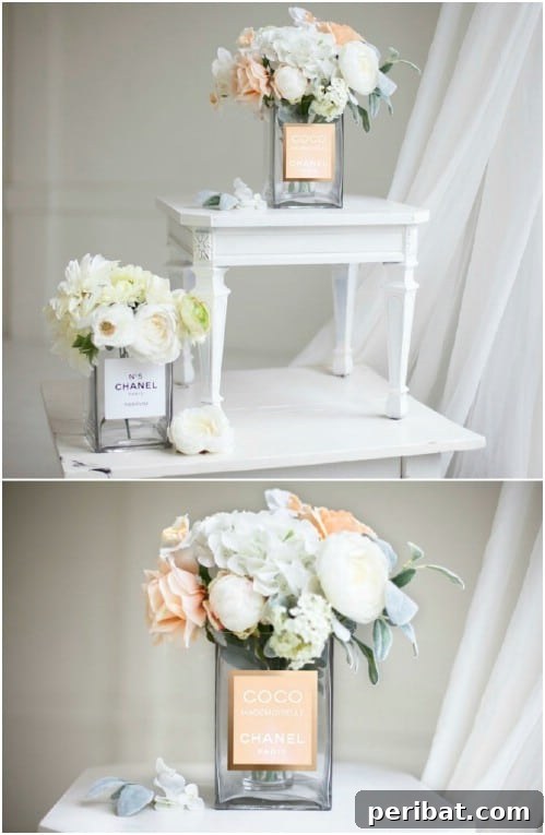 DIY Designer Perfume Inspired Vases