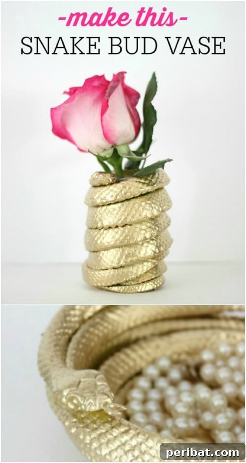 DIY Snake Bud Vase