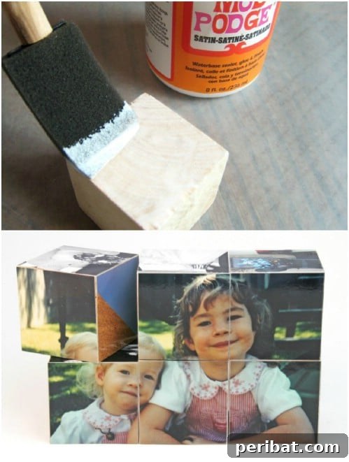 25 Cute and Quick Father's Day Crafts from Kids 11 DIY Father’s Day Photo Blocks