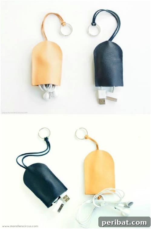 25 Cute and Quick Father's Day Crafts from Kids 13 Easy No Sew Leather Headphone Holder
