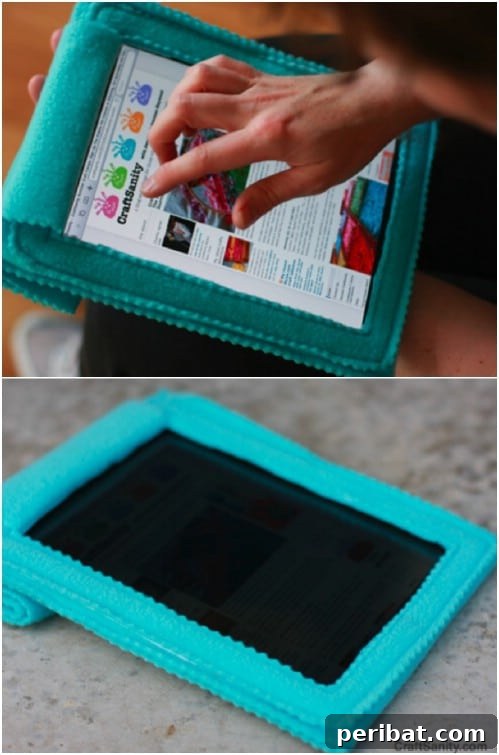 25 Cute and Quick Father's Day Crafts from Kids 14 DIY Fleece iPad Cozy